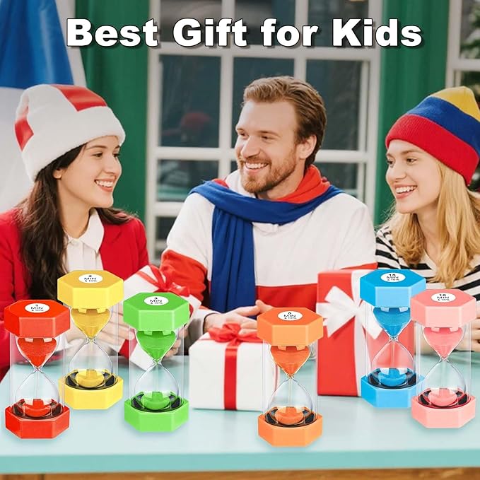 10 Minute Sand Timer Hourglass, Unbreakable 10 Min Hourglass Sand Watch, Reloj De Arena 10 Minutos, Colorful Plastic Hour Glass Sandglass for Classroom Games (Yellow